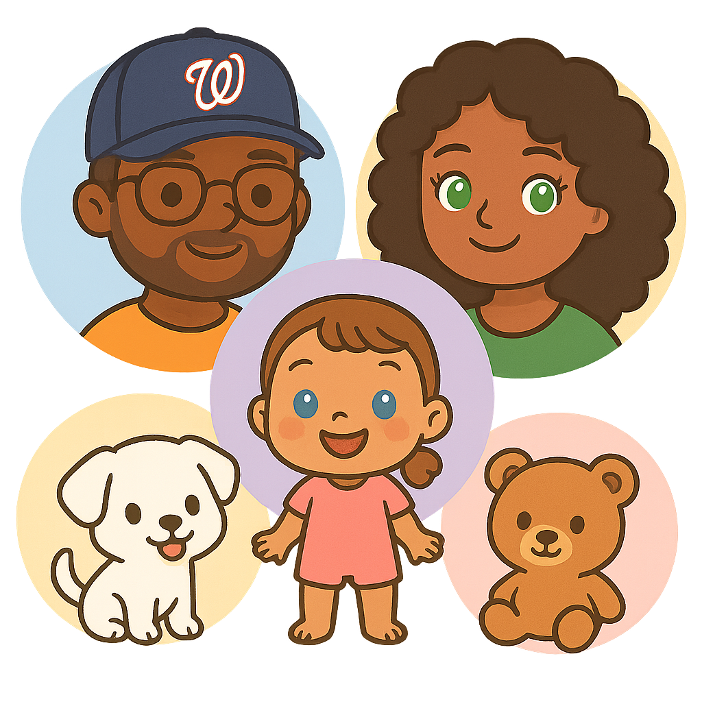 The Hatcher family illustration